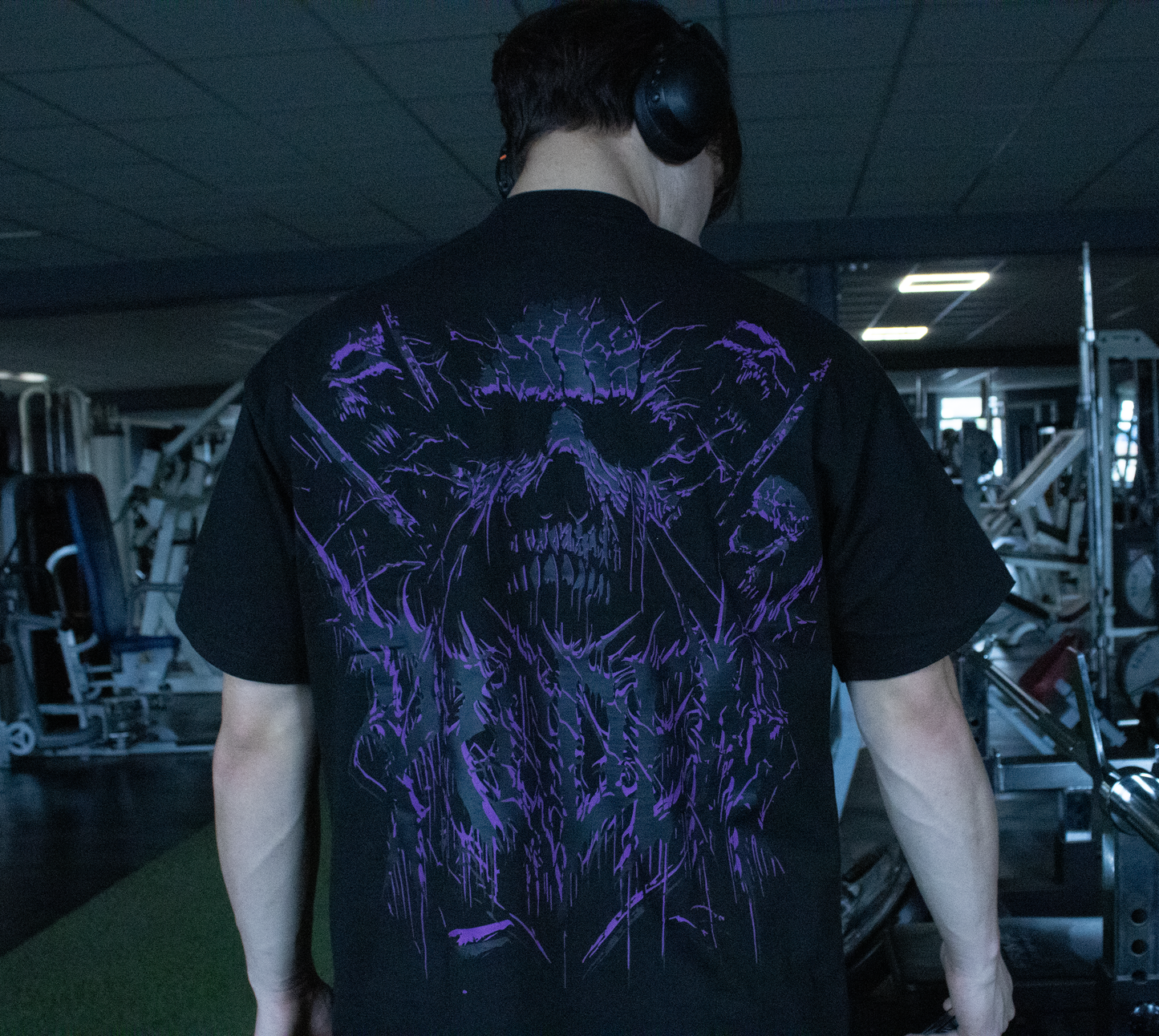 Skullzvoid Oversized Tee Purple