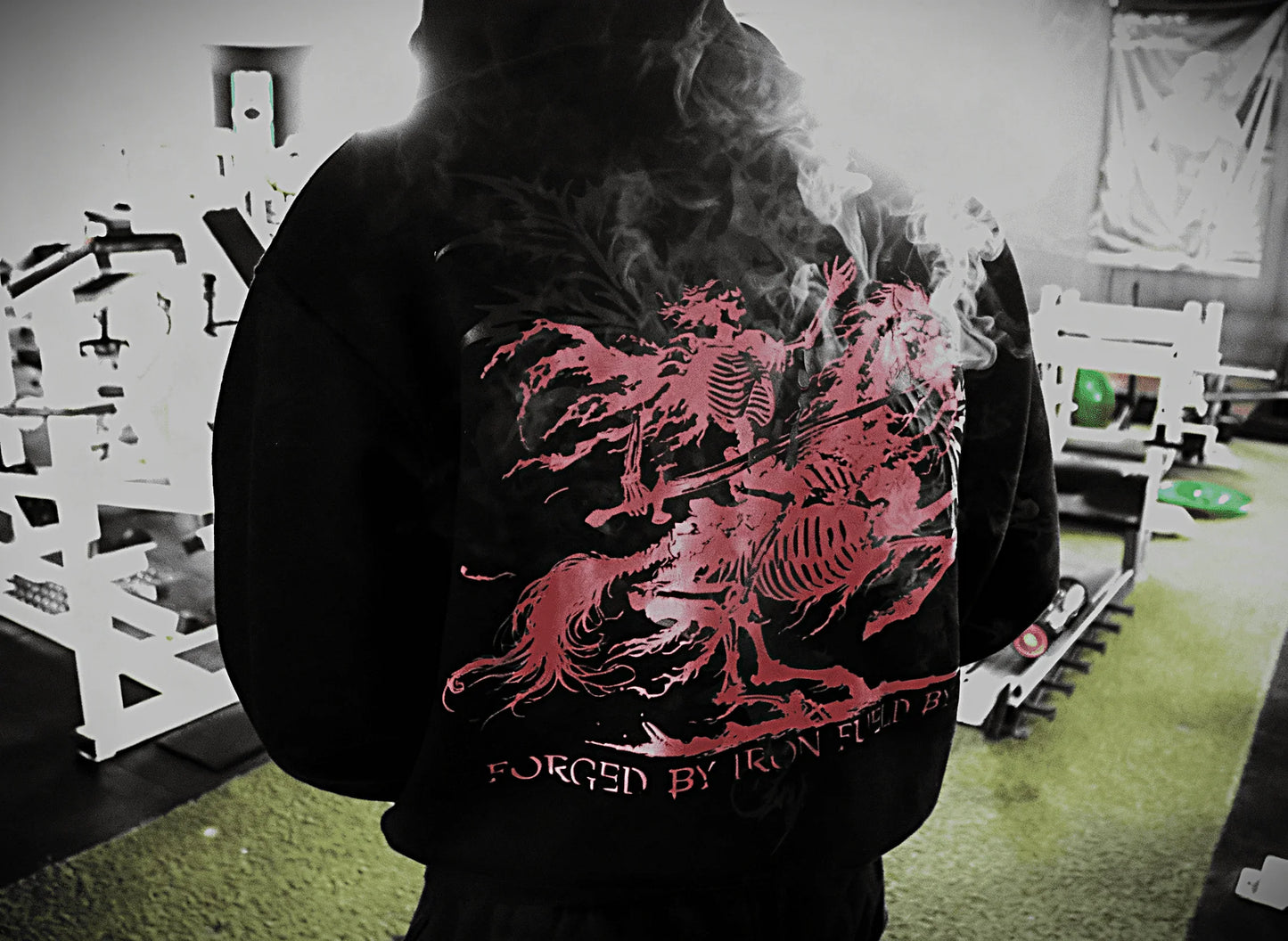 Nightrider Oversized Luxury Hoodie Red - PRODEN