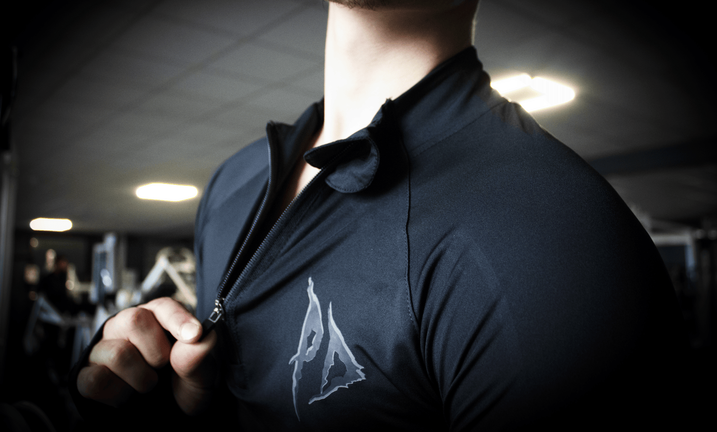 Phantom Dusk Long Sleeve Quarter Zip Compression Stygian.