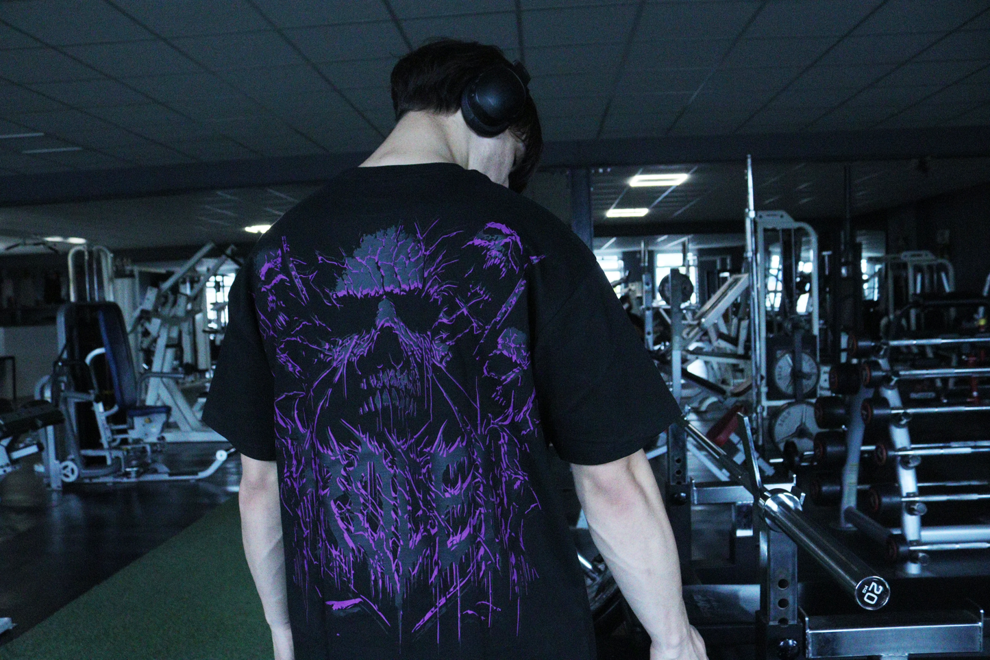 Skullzvoid Oversized Tee Purple