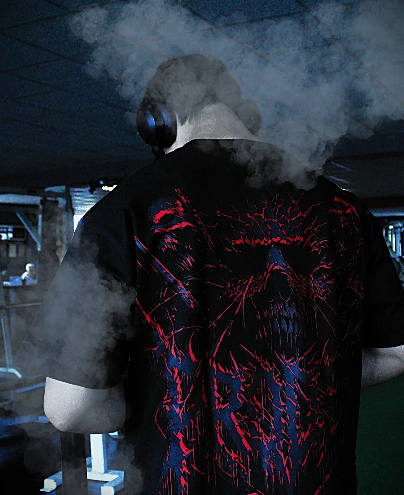 Skullzvoid Oversized Tee Red - PRODEN