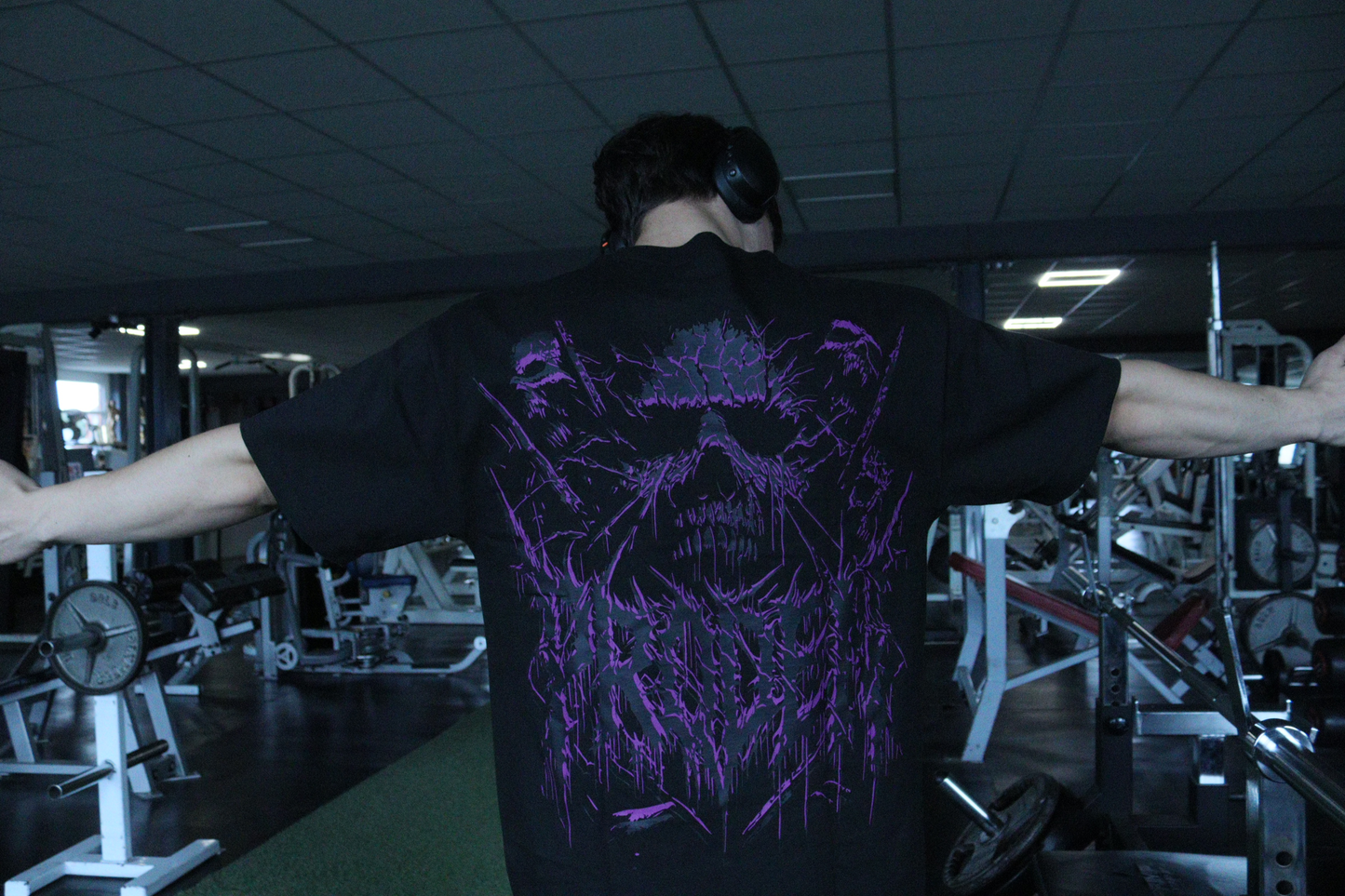 Skullzvoid Oversized Tee Purple