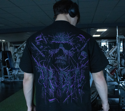 Skullzvoid  Oversized Tee Purple
