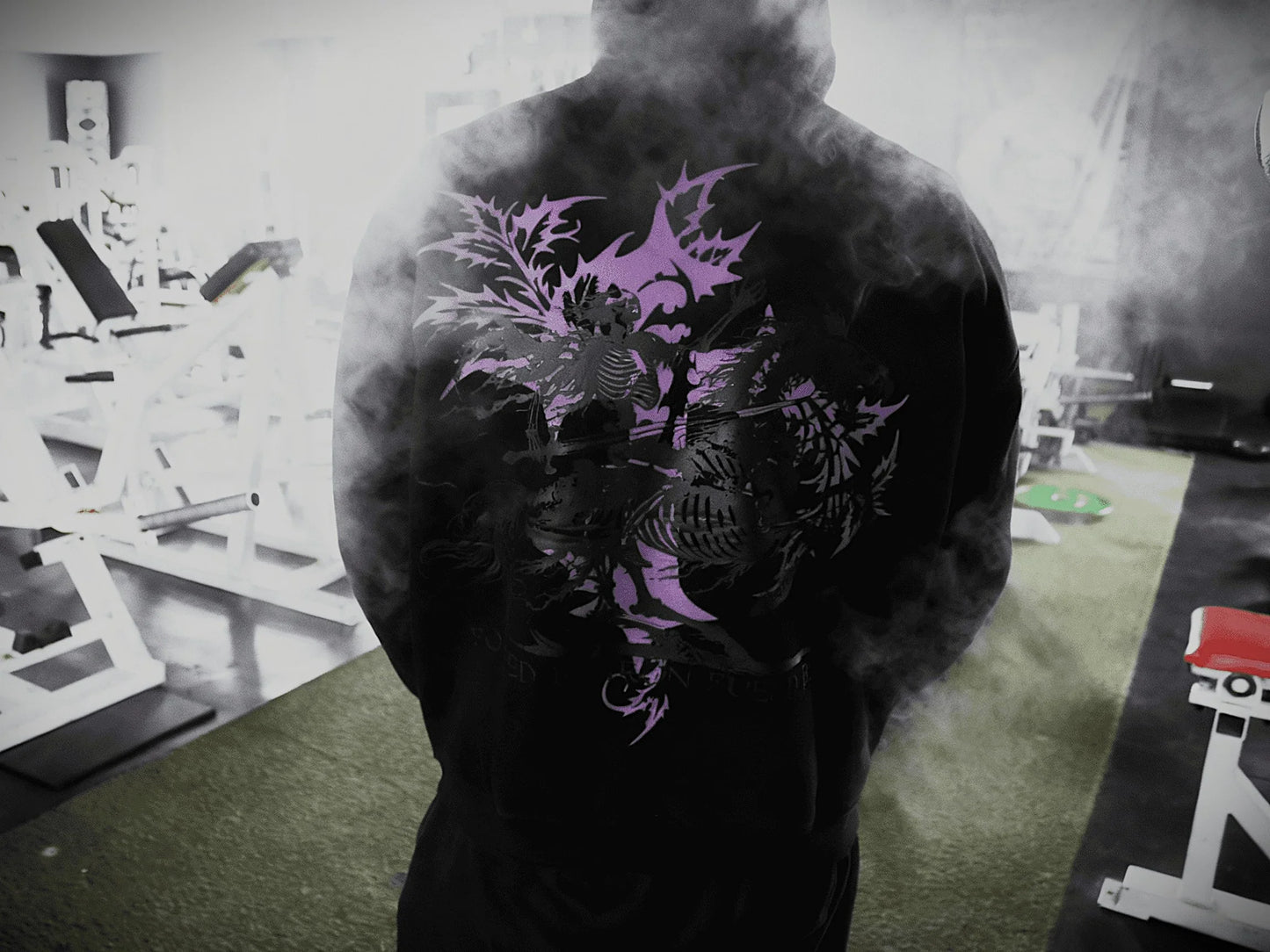 Nightrider Oversized Luxury Hoodie Purple - PRODEN 