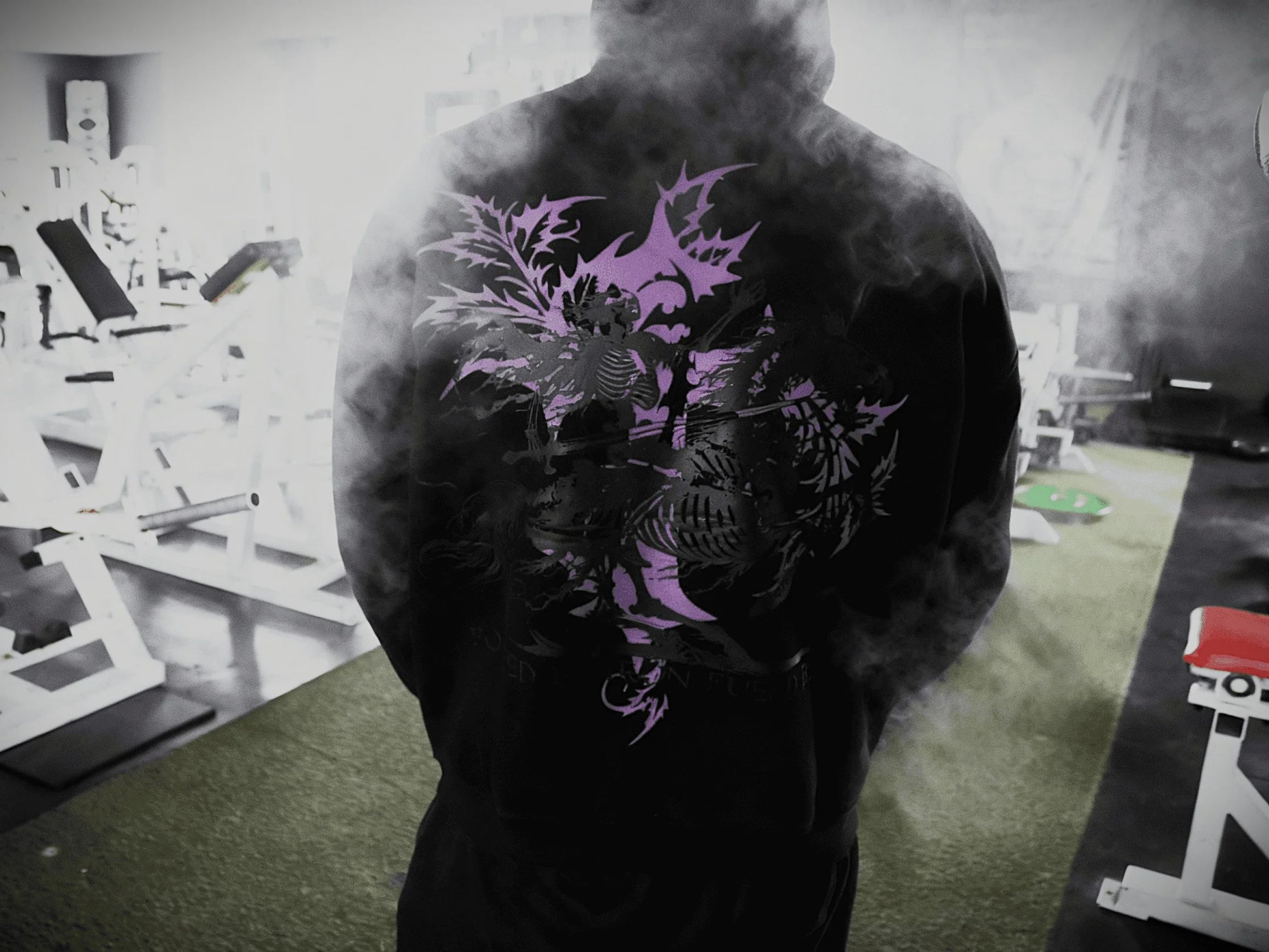 Nightrider Oversized Luxury Hoodie Purple - PRODEN 