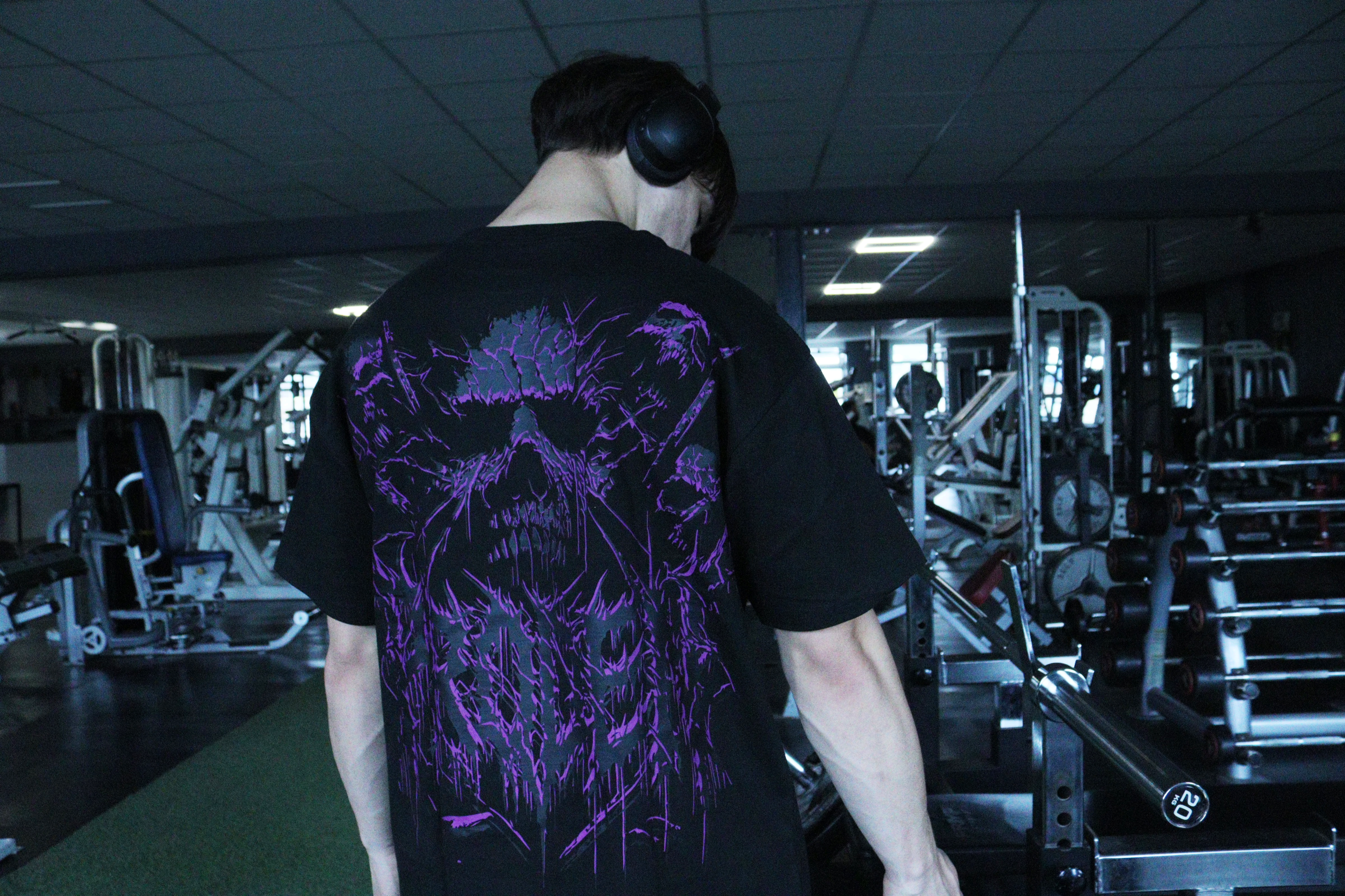 Skullzvoid  Oversized Tee Purple