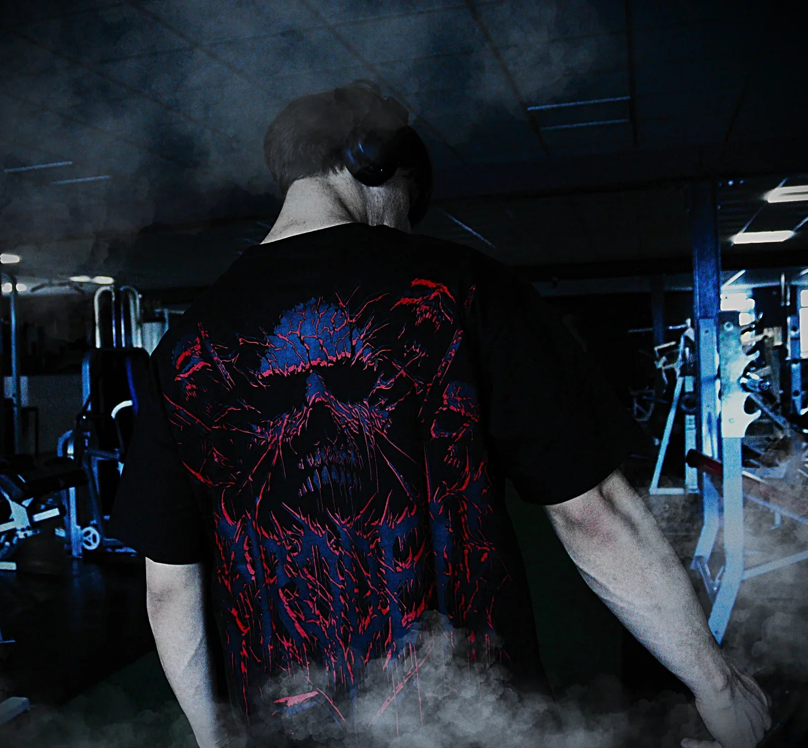 Skullzvoid Oversized Tee Red - PRODEN 