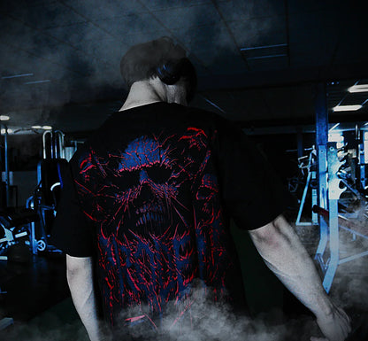 Skullzvoid Oversized Tee Red - PRODEN 