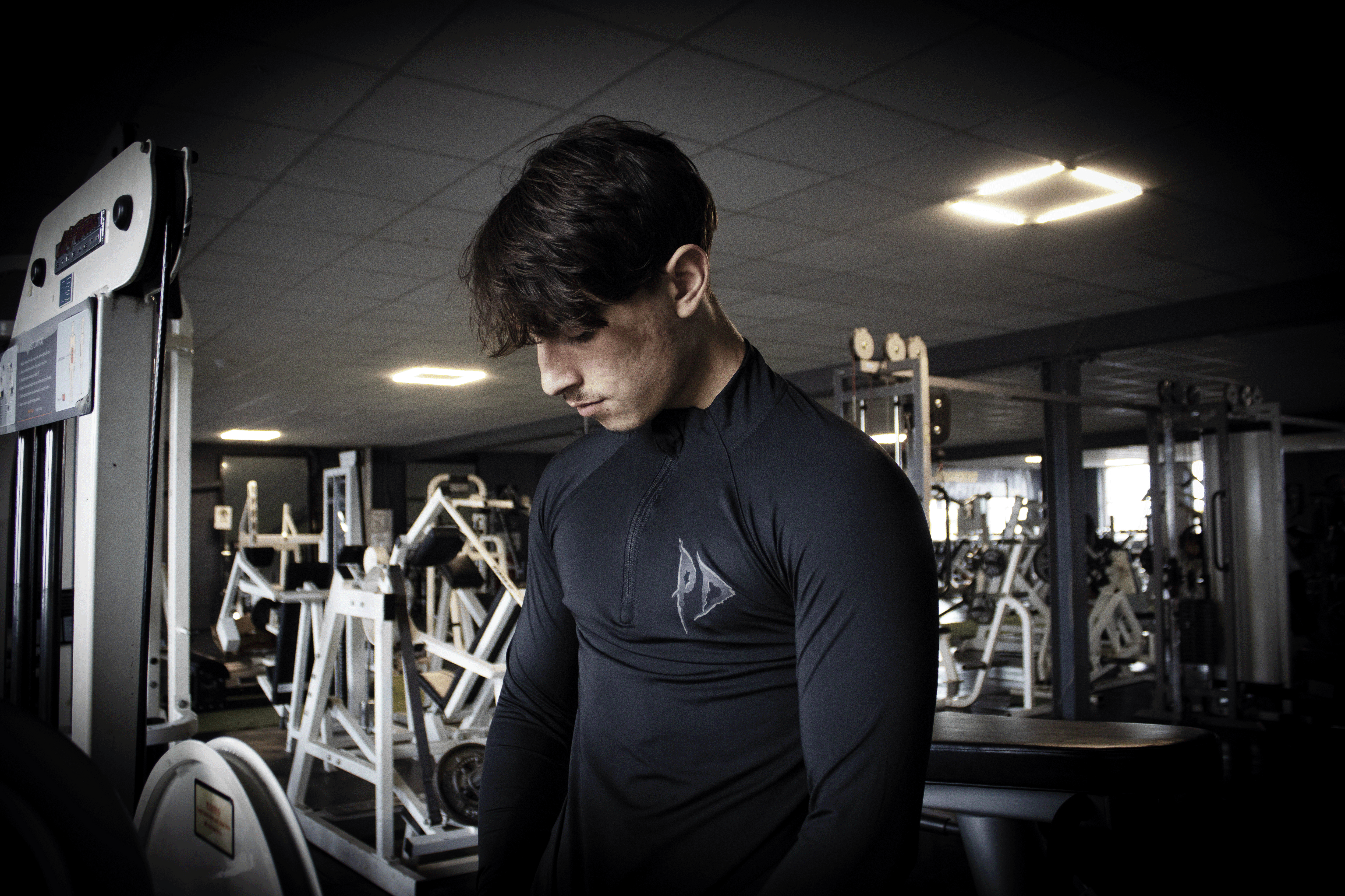 Phantom Dusk Long Sleeve Quarter Zip Compression Stygian.
