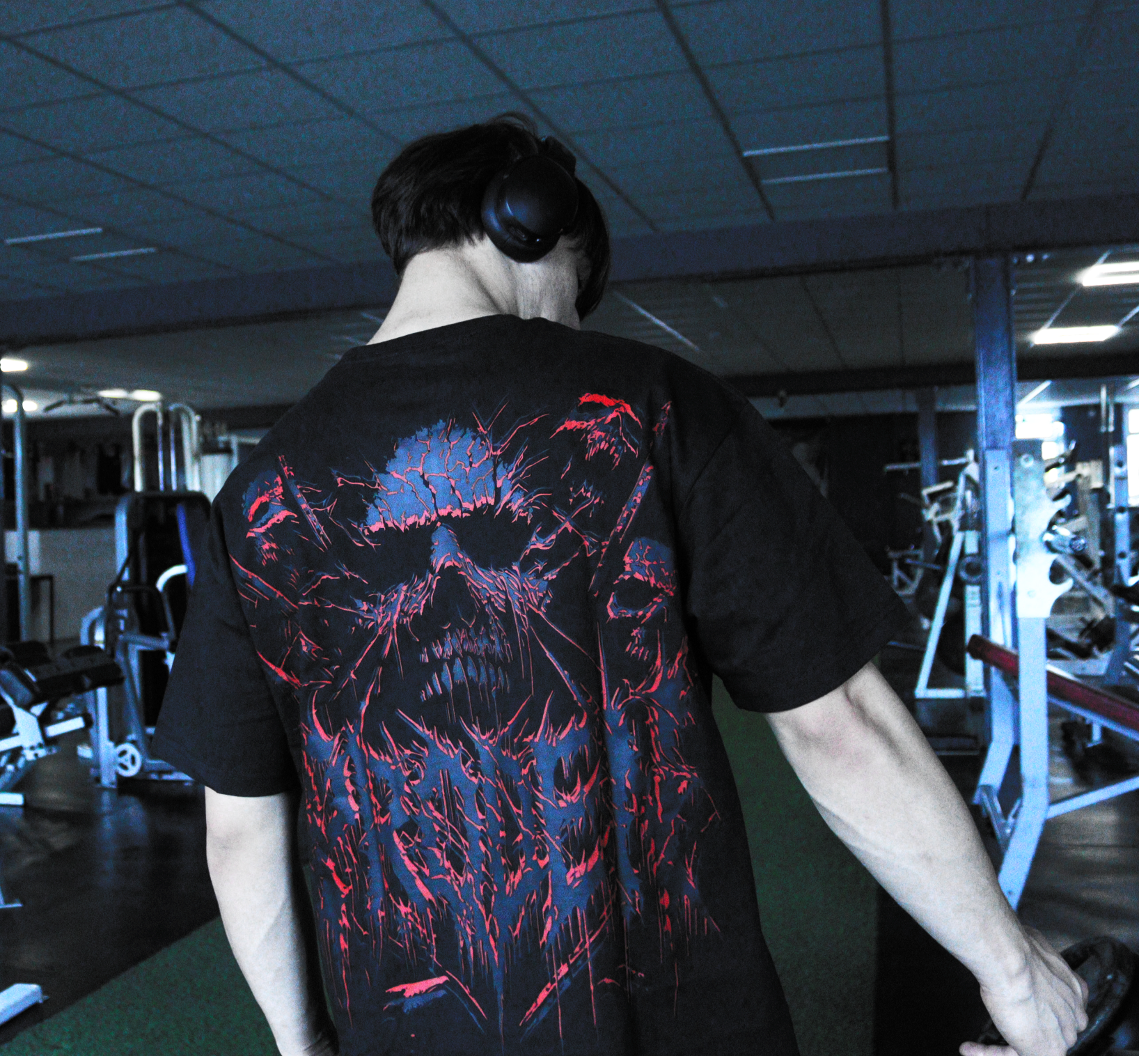 Skullzvoid  Oversized Tee Red